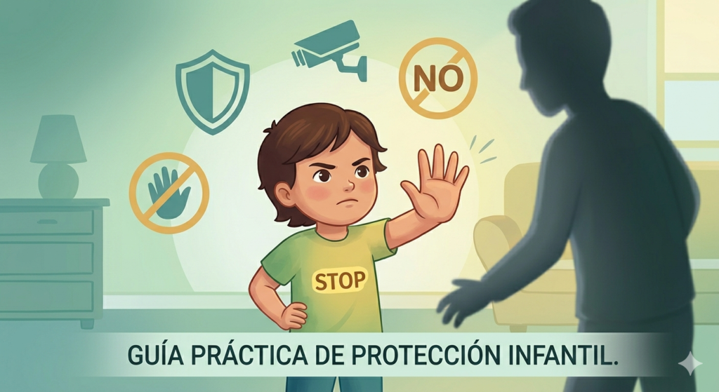 guía de protección infantil para prevenir el abuso de menores y detectar el abuso infantil y las señales dar claridad a lo que es obediencia relativa niños, seguridad infantil en el hogar como colocar límites e interpretar signos corporales de los niños.
