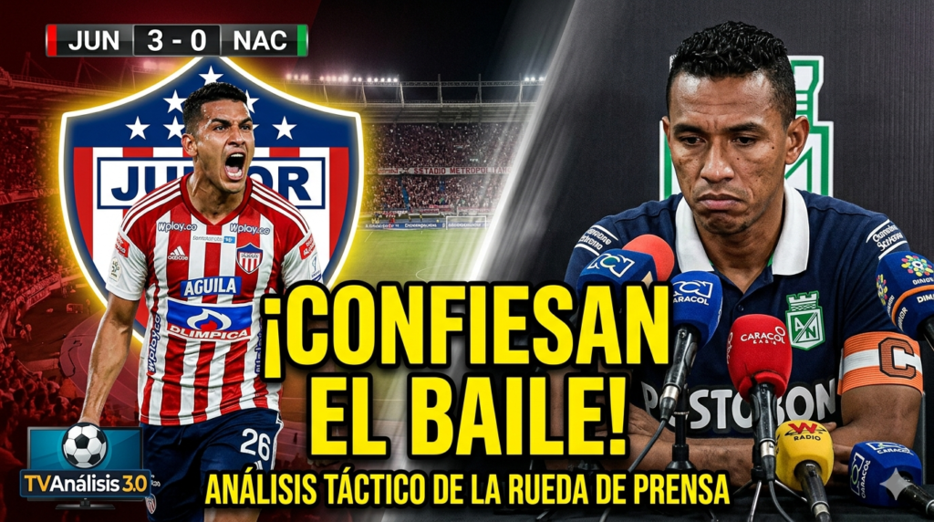 Rueda de prensa en la derrota de Nacional ante Junior; el técnico verdolaga explica...