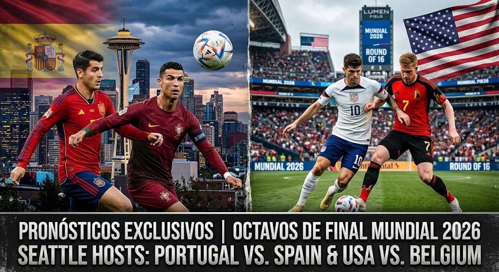 Prediccion España vs Portugal y Estado Unidos vs Belgica