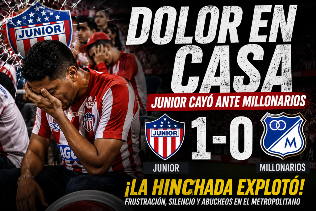 junior vs millonarios derrota dolorosa