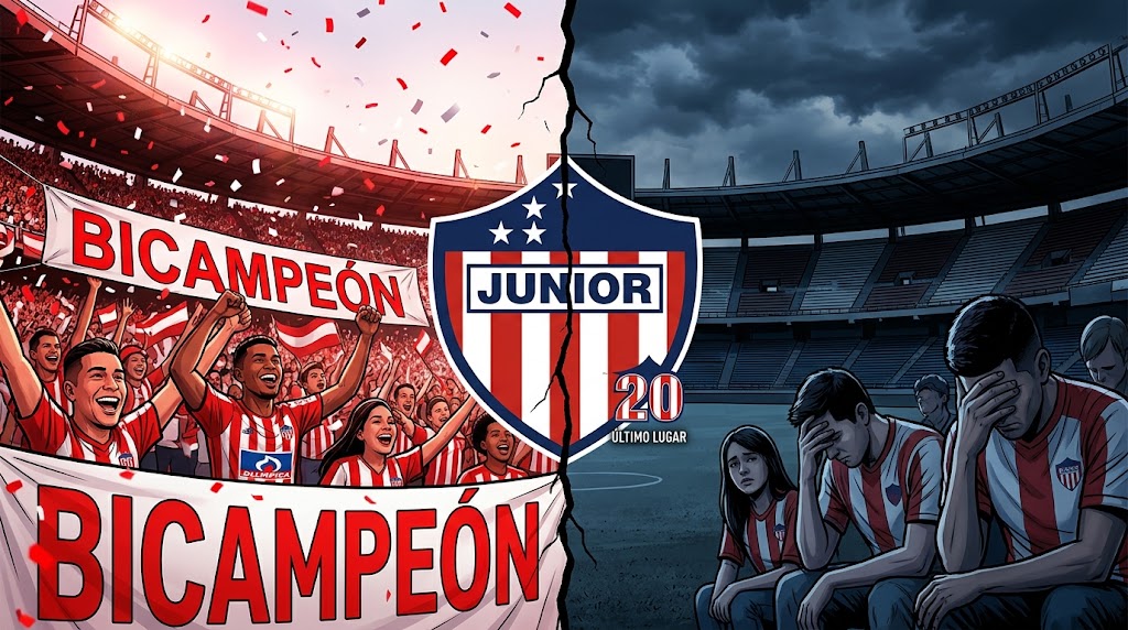 Bicampeon junior está de ultimo